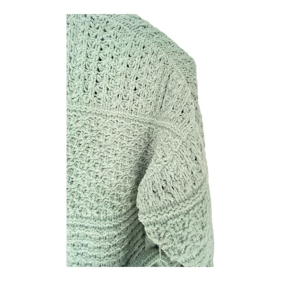 Jessica Simpson Women's Open Front Duster Cardigan Sweater Waffle Knit SZ Large - Picture 3 of 6